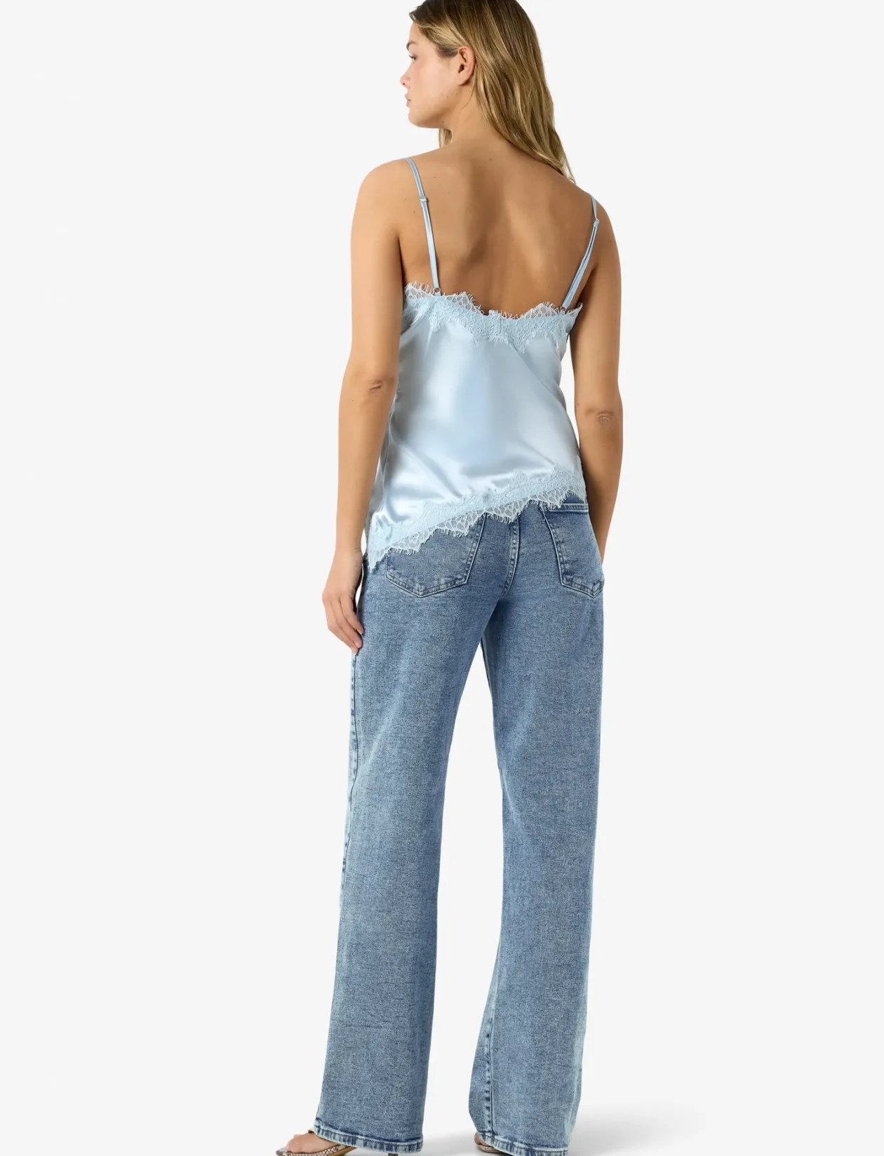 NMSOFIE S/L SATIN TOP /TNT8 - Ærmeløse toppe