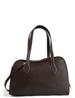 Noale Walnut/Contrast Stitch Grained Calf - Rejsetasker