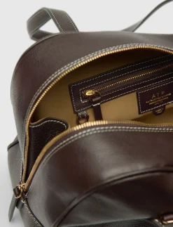Noale Walnut/Contrast Stitch Grained Calf - Rejsetasker