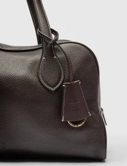 Noale Walnut/Contrast Stitch Grained Calf - Rejsetasker