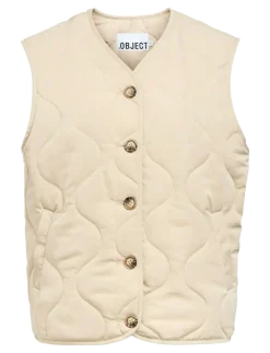 OBJALLIE LO QUILT WAISTCOAT E AW FAIR 25 - Vatterede veste