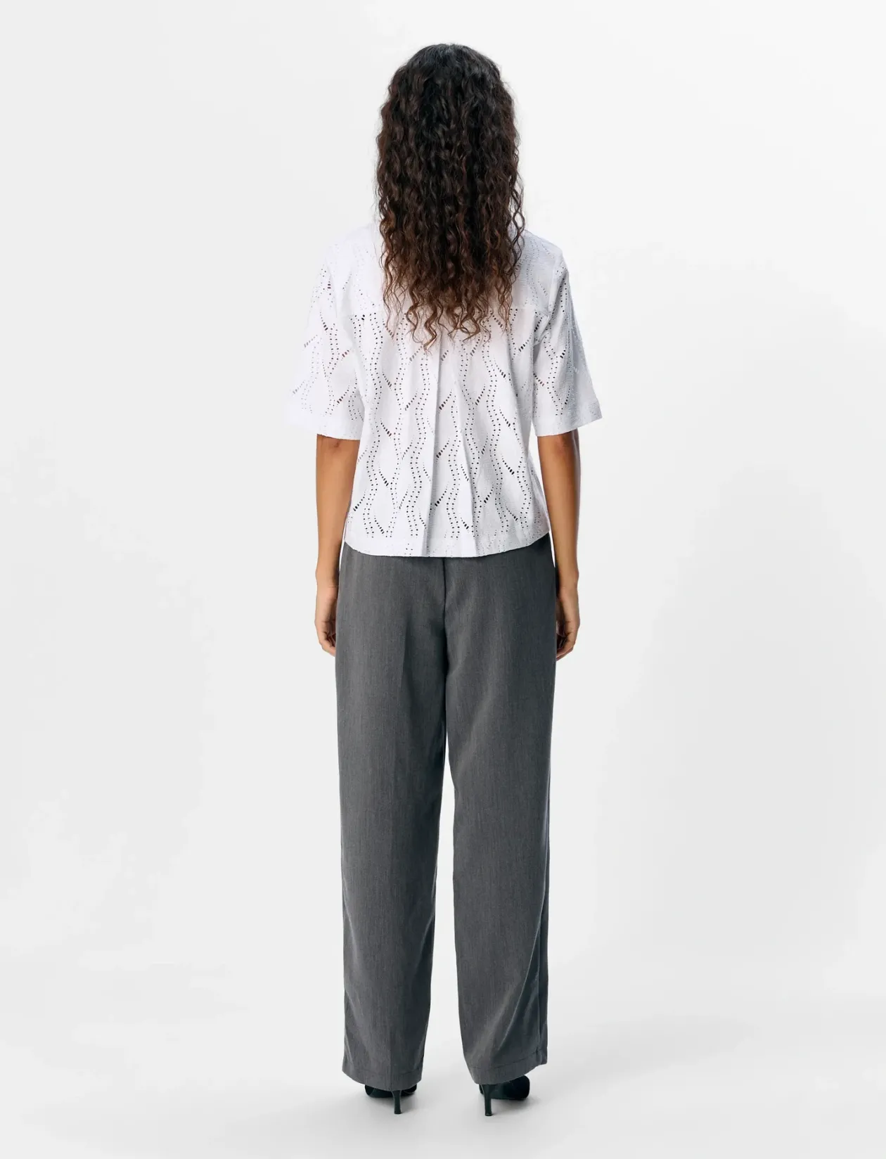 OBJAVA 2/4 LO O-NECK TOP NOOS - T-shirts