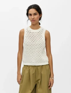 OBJDUNJA LO S/L KNIT TOP 145 - Strik