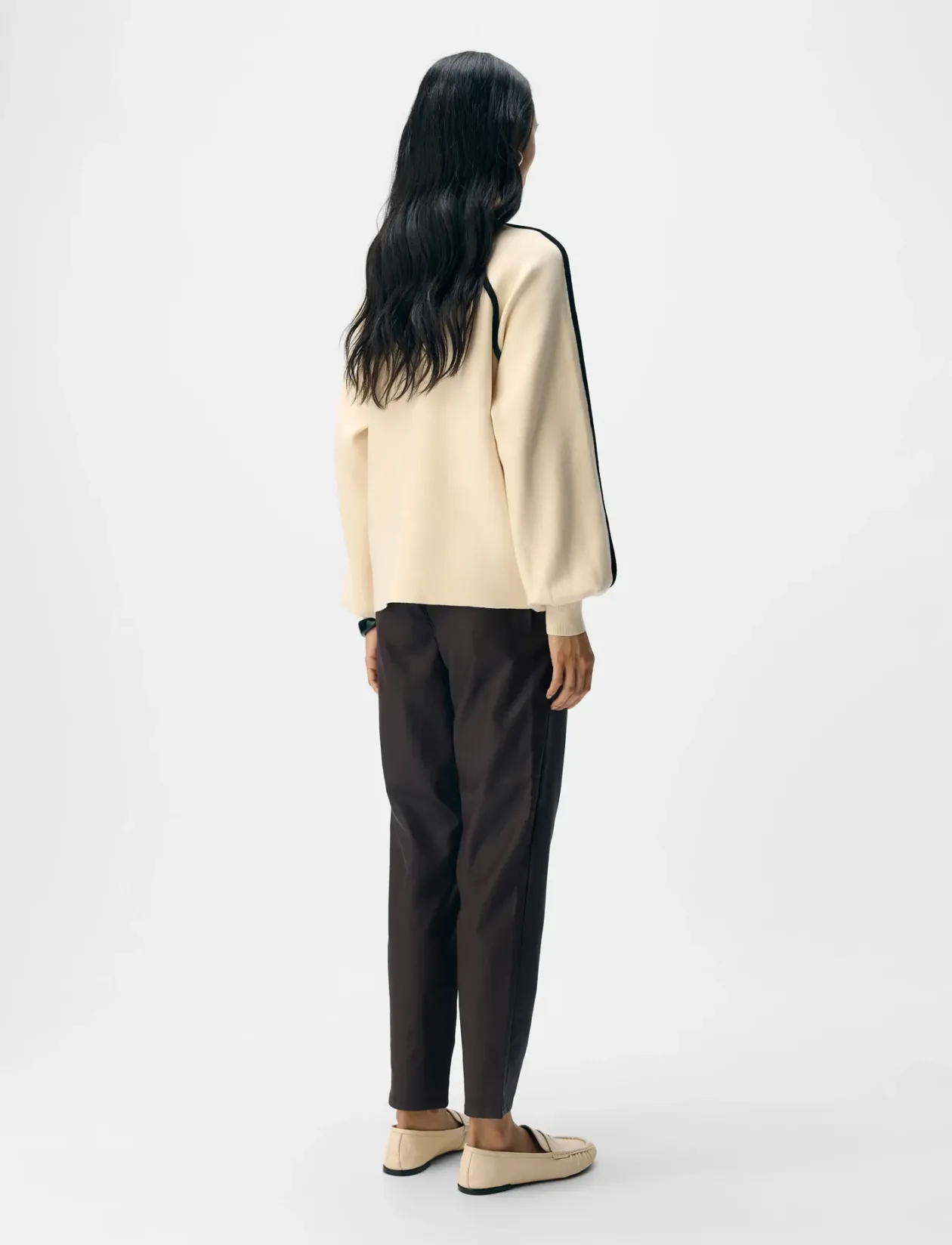 OBJREYNARD LS LO CONTRAST PULLOVER DIV - Sweatshirts