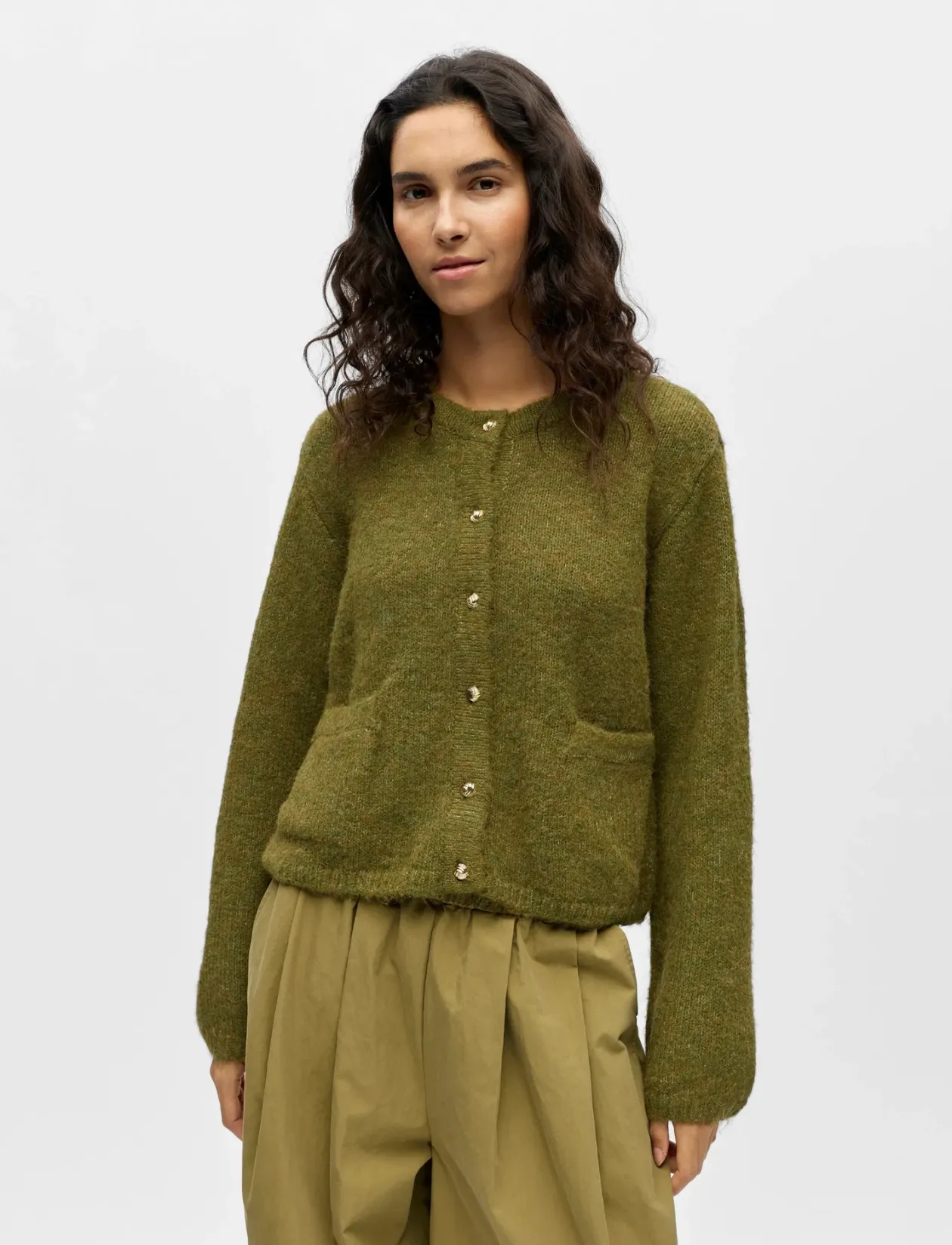 OBJSAGGIA RE L/S KNIT CARDIGAN NOOS - Cardigans
