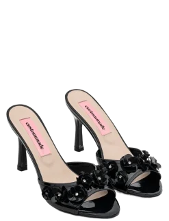 Obsession Black Flower - Peeptoes