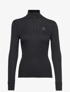 Odlo Active Warm Bl Top Turtle Neck L/S Half Zip - Termoundertrøjer