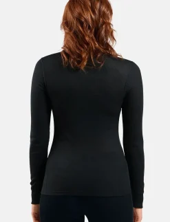 Odlo Active Warm Bl Top Turtle Neck L/S Half Zip - Termoundertrøjer