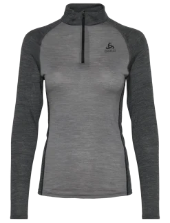 Odlo Natural Performance Pw 150 Bl Top Turtle Neck L/S Half Zip - Termoundertrøjer
