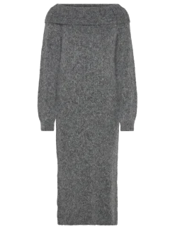 OLMMARIE LS OFF SHOULDER DRESS KNT - Strikkjoler