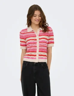ONLLULA POLO S/S CARDIGAN KNT NOOS - Cardigans