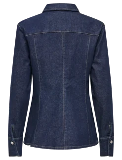 ONLROSIE L/S FITTED DNM JACKET GUA - Denimjakker