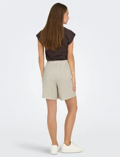 ONLSIESTA MW PULL-UP LIN BL SHORTS NOOS - Casual shorts