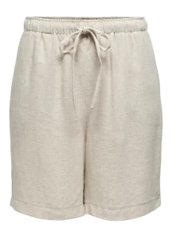 ONLSIESTA MW PULL-UP LIN BL SHORTS NOOS - Casual shorts