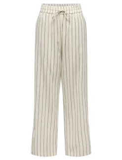 ONLTIZANA STRIPE LOOSE PANTS WVN NOOS - Bukser med lige ben