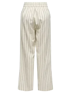 ONLTIZANA STRIPE LOOSE PANTS WVN NOOS - Bukser med lige ben
