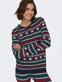 ONLXMAS PRESENT LS O-NECK KNT - Strik