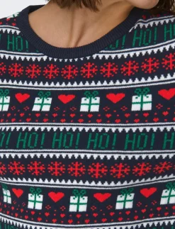 ONLXMAS PRESENT LS O-NECK KNT - Strik