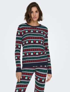 ONLXMAS PRESENT LS O-NECK KNT - Strik