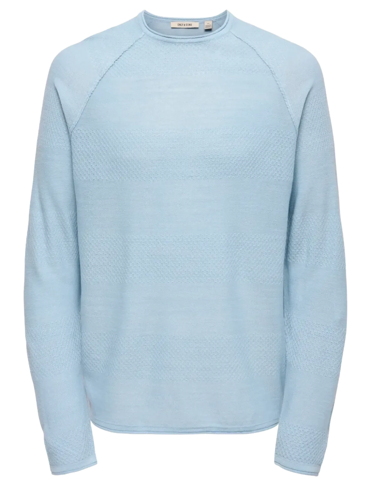 ONSAPOLLO REG LS STRUC CREW KNIT - Rund hals