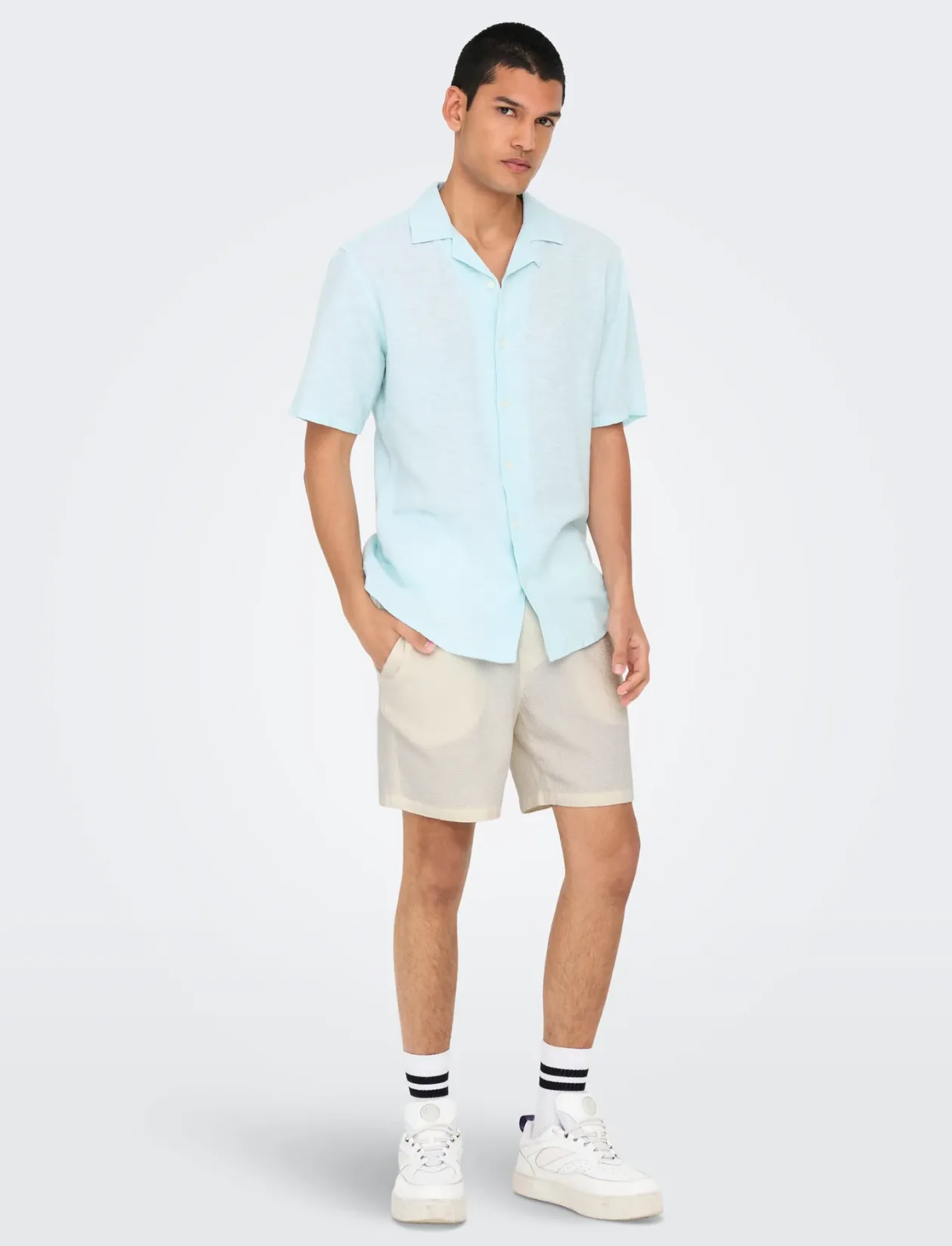 ONSBERTIL WAFFLE SHORTS - Casual shorts