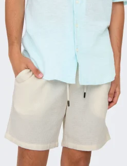 ONSBERTIL WAFFLE SHORTS - Casual shorts