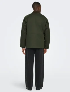 ONSBOB WAXED JACKET OTW - Vindjakker
