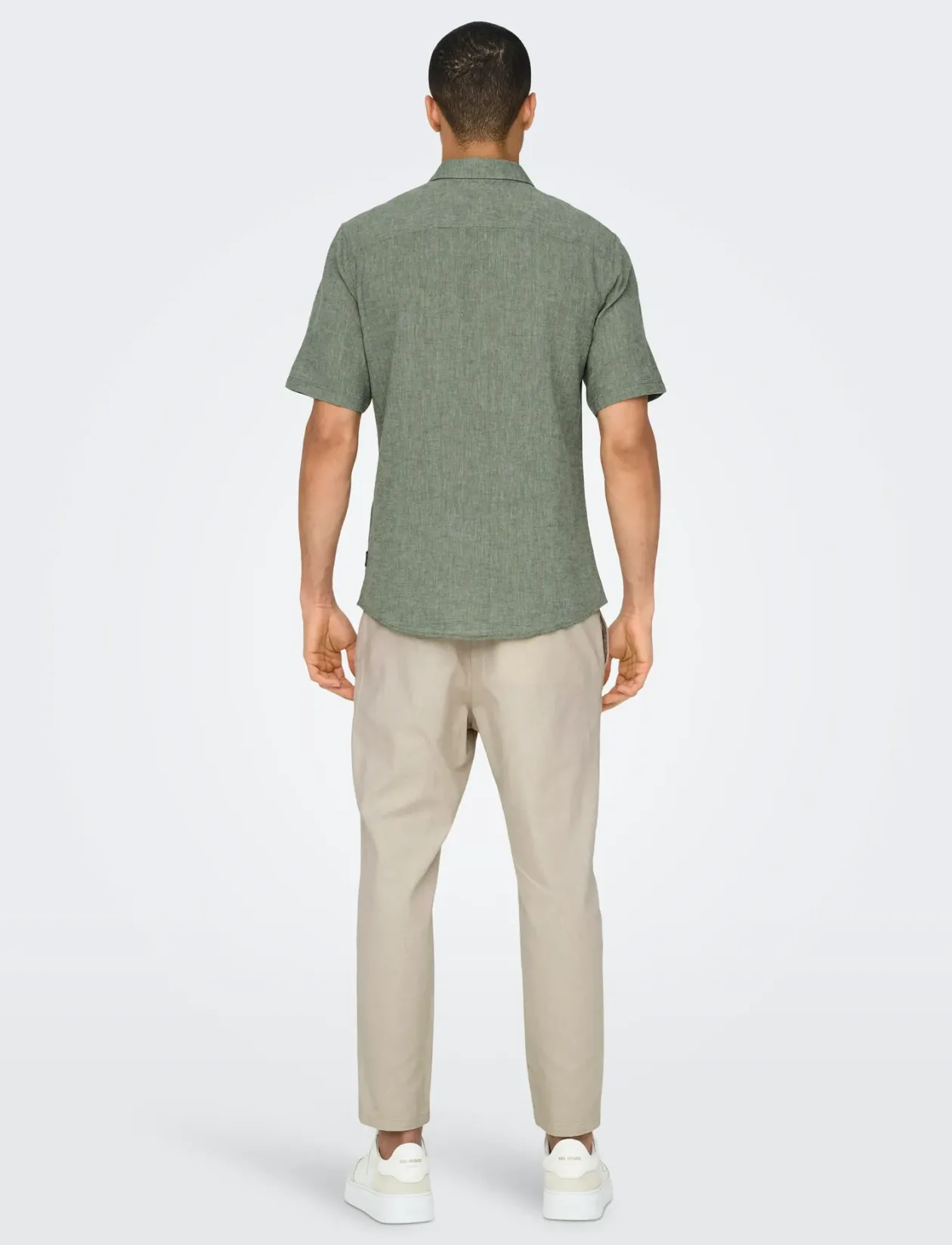 ONSCAIDEN LIFE SS SOLID LINEN BLEND NOOS - Hørskjorter