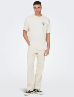 ONSEDGE STRAIGHT ECRU 5917 PIM DNM NOOS - Relaxed jeans