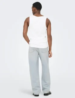 ONSFADE LOOSE LB DESTROY 6592 AZG DNM - Relaxed jeans