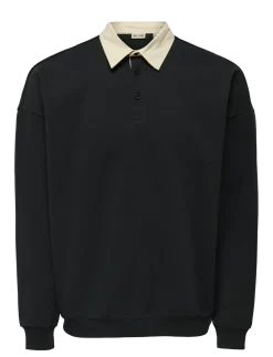 ONSJEFFREY VTG LS RUGBY SOLID POLO - Langærmede