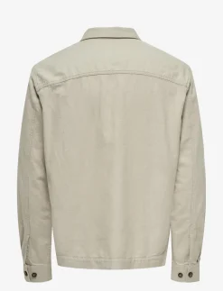 ONSKENNET LS LINEN OVERSHIRT NOOS - Jakker og frakker