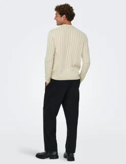 ONSKENT LIFE REG 12 LS POLO KNIT - Polostrik
