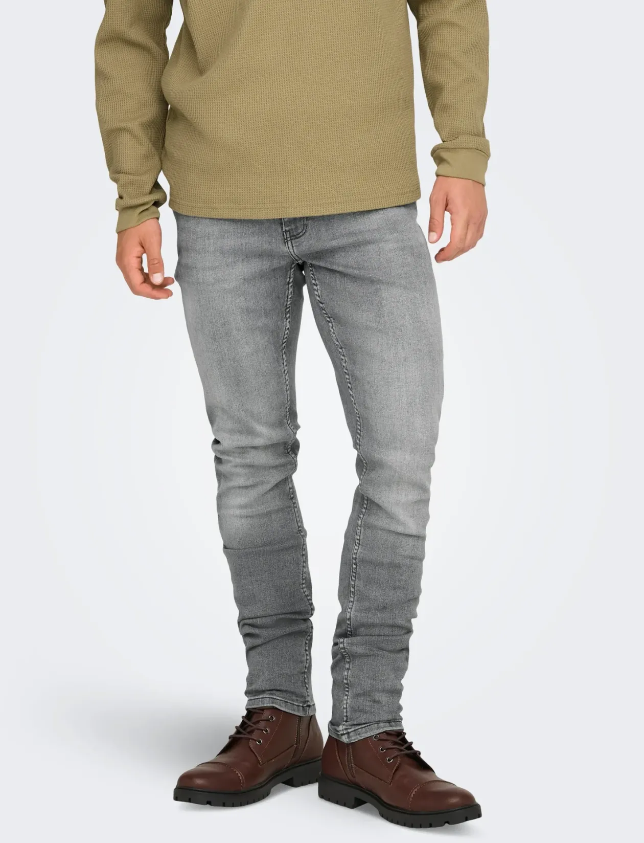 ONSLOOM SLIM GREY 3227 DCC DNM NOOS - Slim jeans