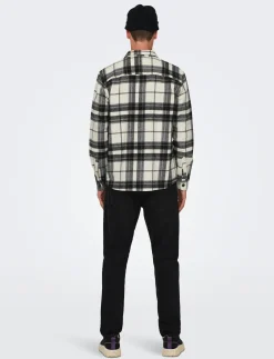 ONSMILO OVR CHECK LS SHIRT NOOS - Jakker og frakker