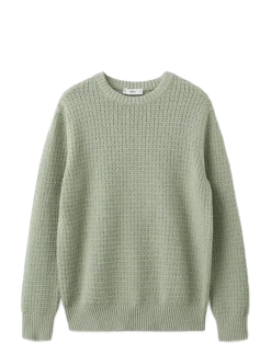 Openwork knit sweater - Rund hals