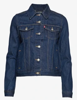 ORIGINAL TRUCKER CLEAN DARK AU - Denimjakker