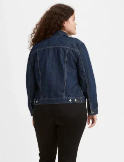 ORIGINAL TRUCKER CLEAN DARK AU - Denimjakker