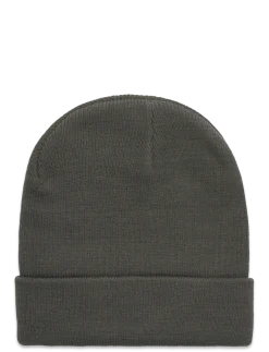 OSJISAAC FLAT KNIT LOGO BEANIE ACC - Huer