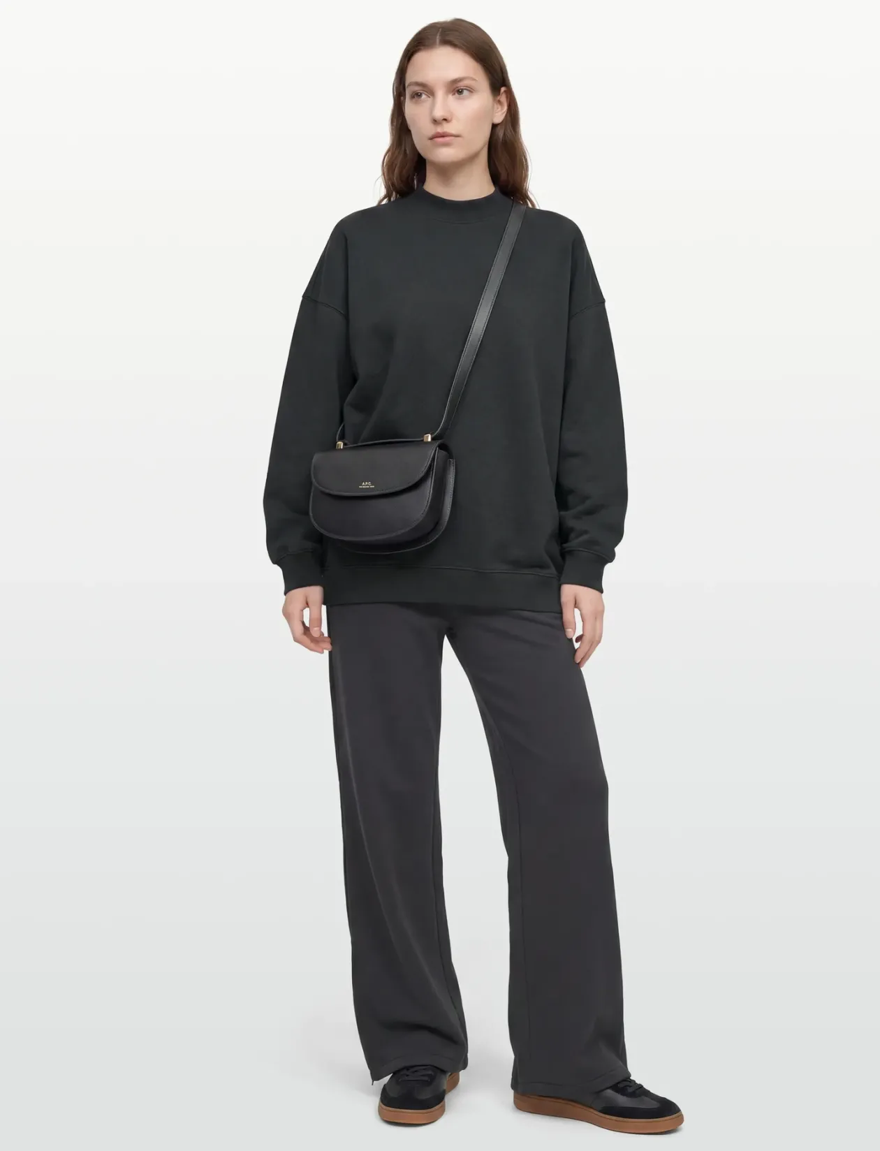 Oversized Brushed Cotton Sweat - Sweatshirts