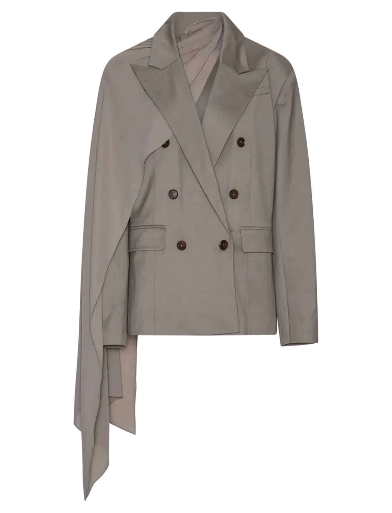 OVERSIZED SCARF BLAZER - Dobbeltradede blazere