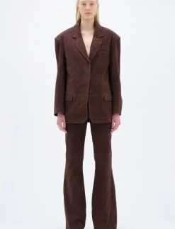 OVERSIZED SUEDE BLAZER - Læderjakker
