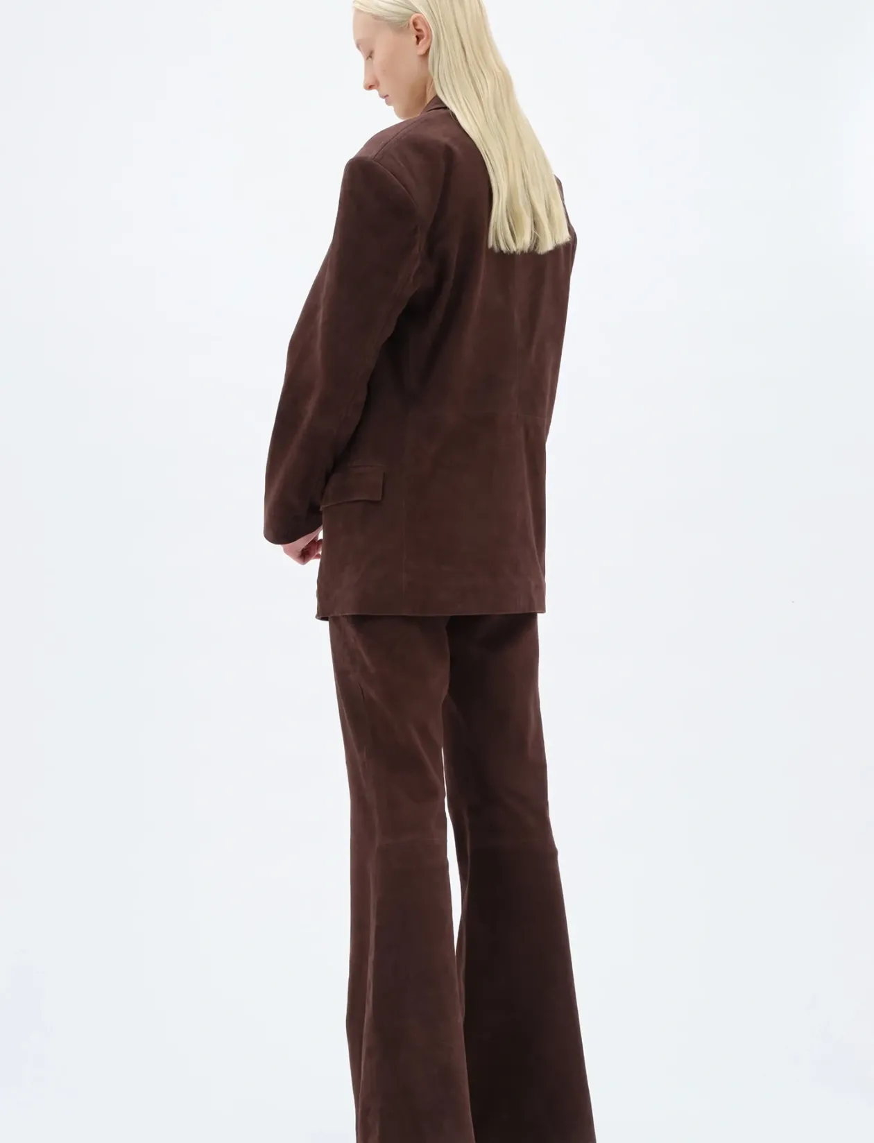OVERSIZED SUEDE BLAZER - Læderjakker