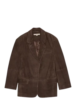OVERSIZED SUEDE BLAZER - Læderjakker