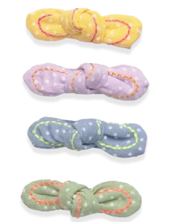 4 pack bow hairclips - Hårspænder
