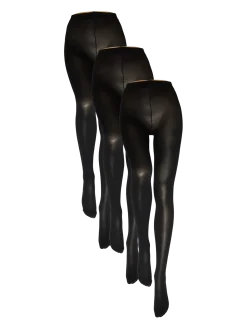 3-Pack Ladies Microfiber Tights 80 Den. - Strømpebukser