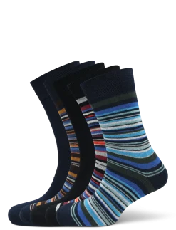5-Pack Men Bamboo Basic Socks MULTI COLOR - Sokker