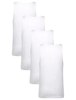 4-Pack Men Bamboo Tank Top - Nattrøjer