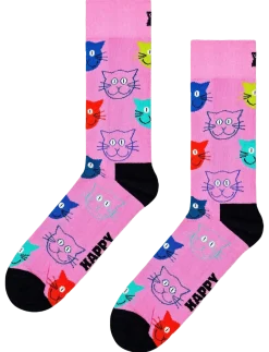 3-Pack Mixed Cat Socks Gift Set - Sokker
