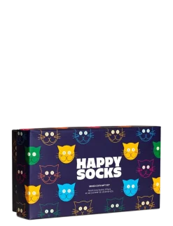 3-Pack Mixed Cat Socks Gift Set - Sokker